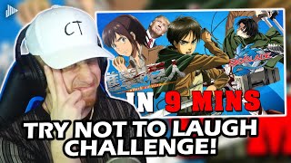 TRY NOT TO LAUGH | Attack on Titan in 9 Minutes