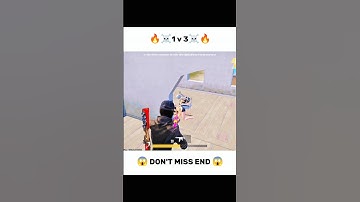 1v3 Clutch💀🔥Dont Miss End || #shorts#bgmi #pubgmobile