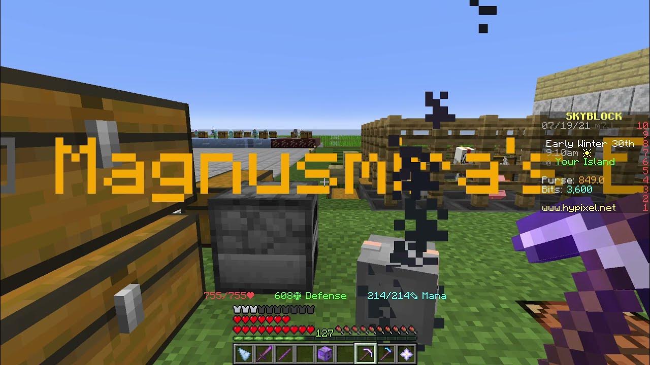 Hot Potato Books For Our Glacite Armor Magzie's Hypixel Skyblock