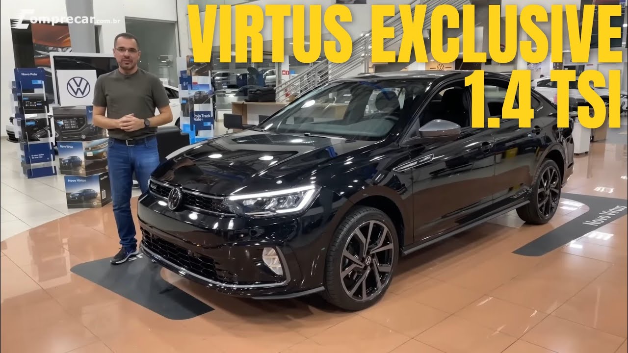 Volkswagen Virtus Exclusive 1.4 TSI 2023 - Nova versão topo de linha