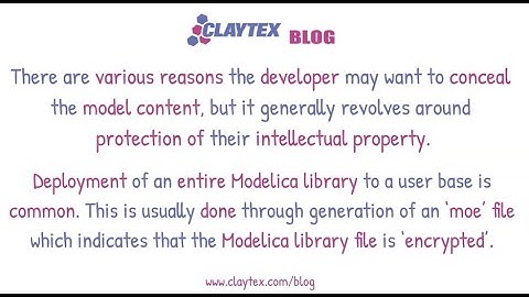 Dymola Library Concealment   How to, and why - Claytex Tech Blog