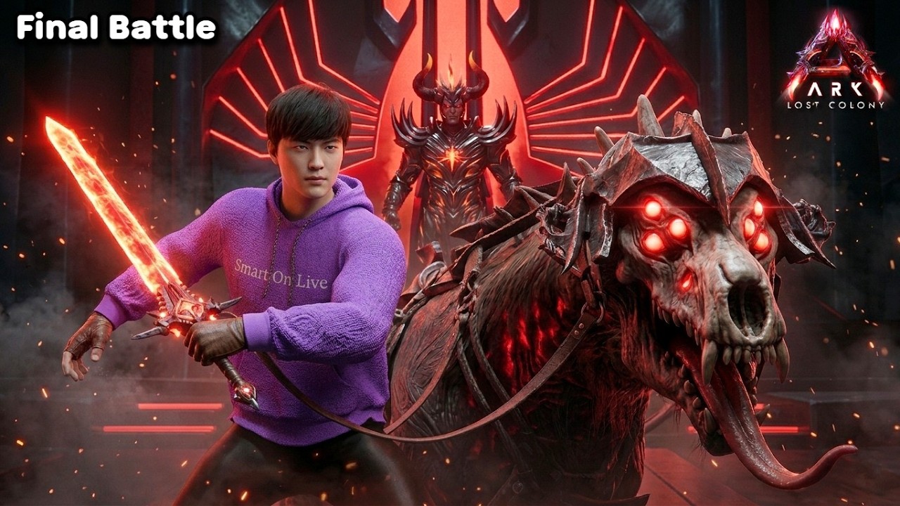 ငရဲမြေခွေးကြီးနဲ့ သွေးစုပ်ဖုတ်ကောင်ဘုရင် | ARK Lost Colony (Final Battle)