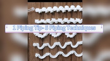 How to use piping tip #98? Nozzle Piping Tips Technique Tutorials Cake Decorating Tips Techniques