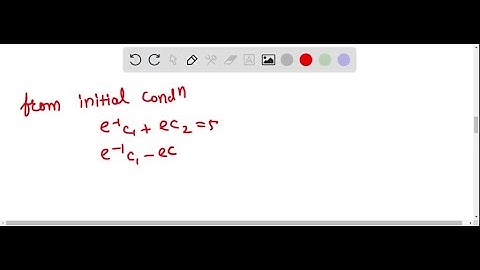 y = c1e^1 + C2e^-1 is a two-parameter family of solutions of the second-order DE y" - y = 0. Find a…