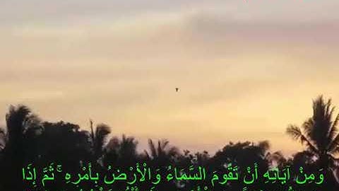 سورة الروم (فارس عباد) مع كتابه الايات جوده عاليه