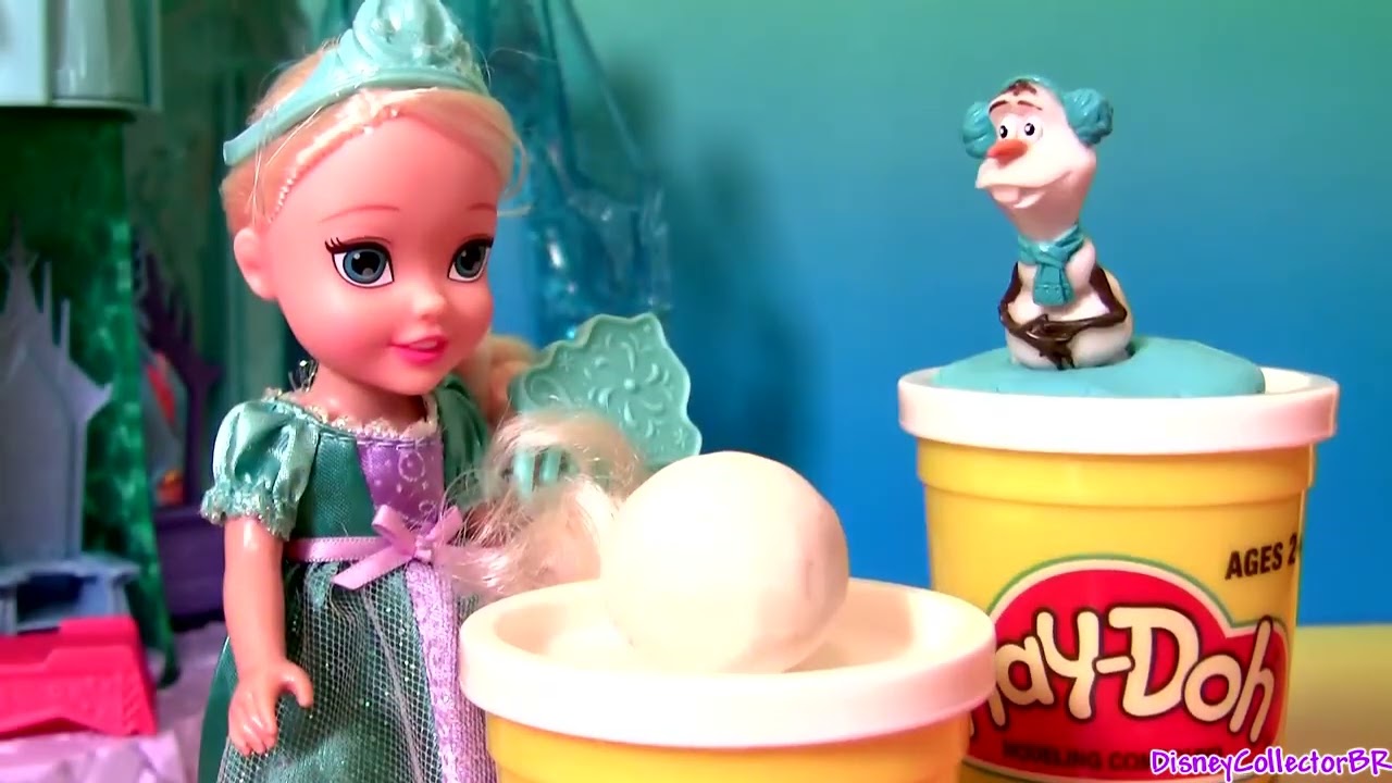 Disney Frozen Elsa Toddler Dolls 2015 Play Doh Winter Olaf Snowman PlayDough by Disney Collector