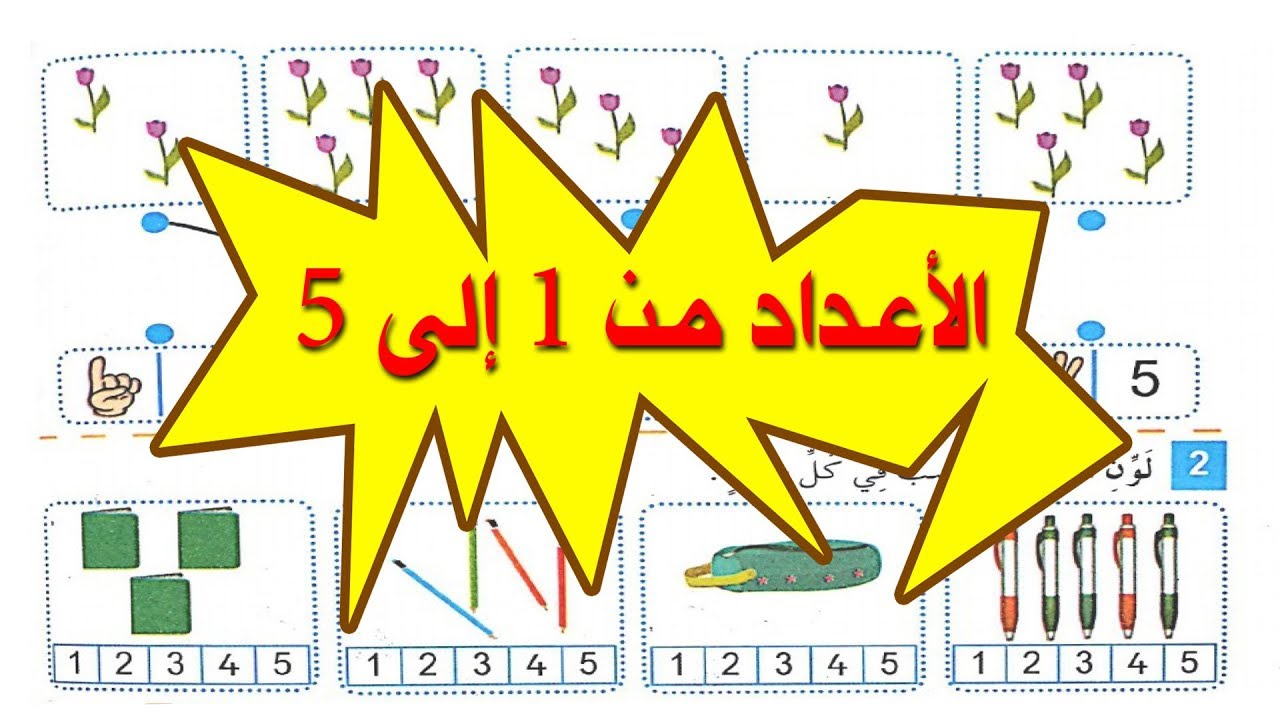 السّنة أولى (1) من التعليم الإبتدائي [ الحصّة 1 ] الأعداد من 1 إلى 5 - الأنشطة صفحة 6