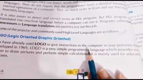 Class - 6th (Computer) Ch-3 (Programming Languages) Part - 2