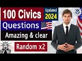 Memorize easily 100 civics questions and answers 2024 easy answers us citizenship interview 2024