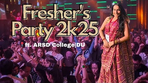 Freshers party 2k25🦢🔥|ARSD College|📍Delhi University #du #fun #freshers #party #college #trending