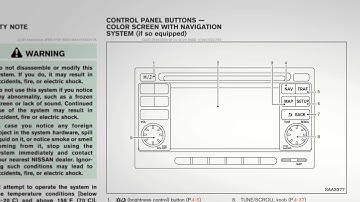 2014 Nissan Cube -  Navigation System Owner
