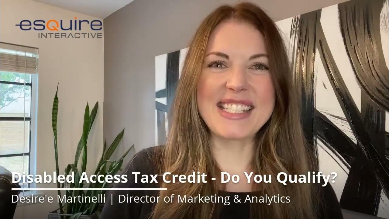Disabled Access Tax Credit Do You Qualify? YouTube