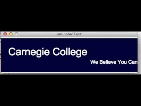Animated Text in Processing