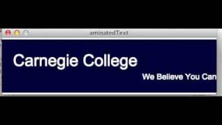 Animated Text in Processing