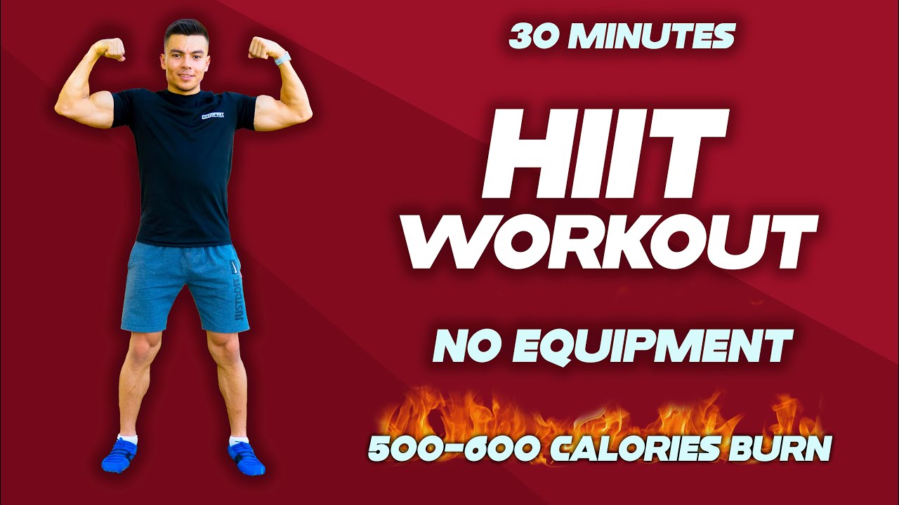 30 MIN HIIT WORKOUT | NO EQUIPMENT | BEGINNER & INTERMEDIATE | 500-600 CALORIES BURN