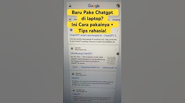 Cara Pakai Chatgpt di Laptop( Bisa Bikin Tugas coding sampe konten) #chatgpt