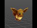 Eevee's Idle Animation #nintendo #pokemon #smashbros #blender #animation