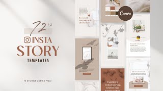 Instagram Story Reel Template Canva - Editable Minimum Beige Brown Carousel IG Social Media screenshot 4