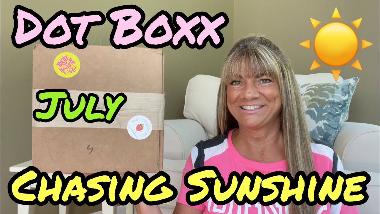 Dot Boxx July 2022 Chasing Sunshine Lifestyle & Period Essentials Box + Discount Code