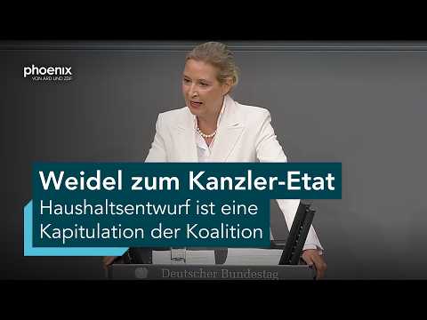 Alice Weidel (AfD) zum Haushalt im Bundeskanzleramt | 09.09.26
