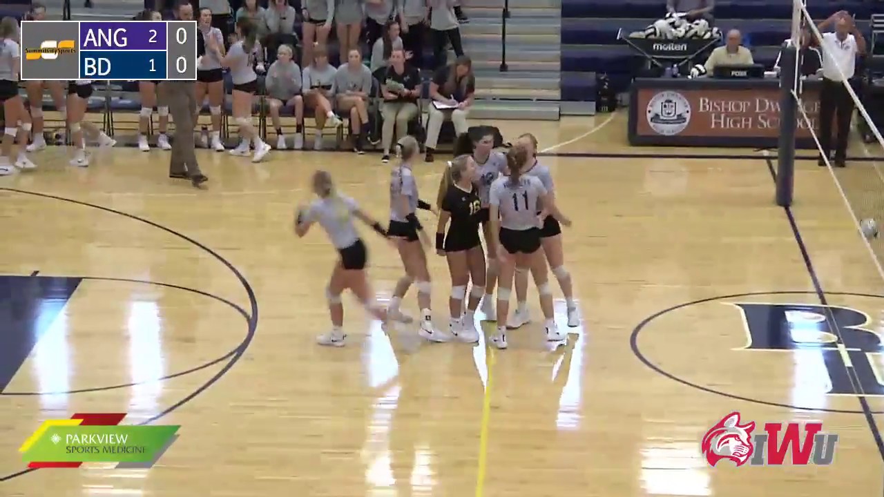 Angola at Bishop Dwenger | IHSAA Sectional Volleyball indiana high school athletic association football
