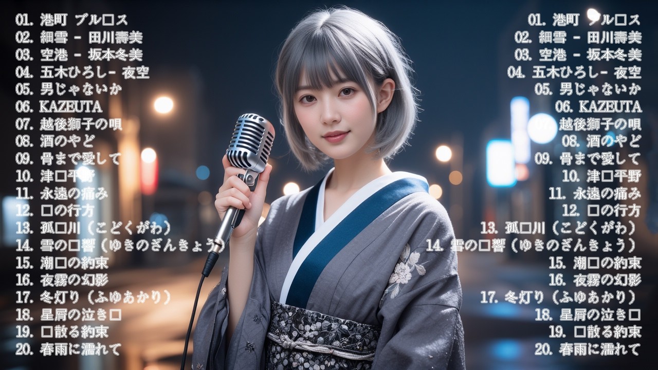日本演歌 の名曲 メドレー懐メロ歌謡曲 ♪🌸♪ 20古くていい曲