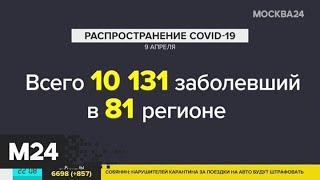 Число заболевших коронавирусом в России превысило 10 тысяч человек - Москва 24
