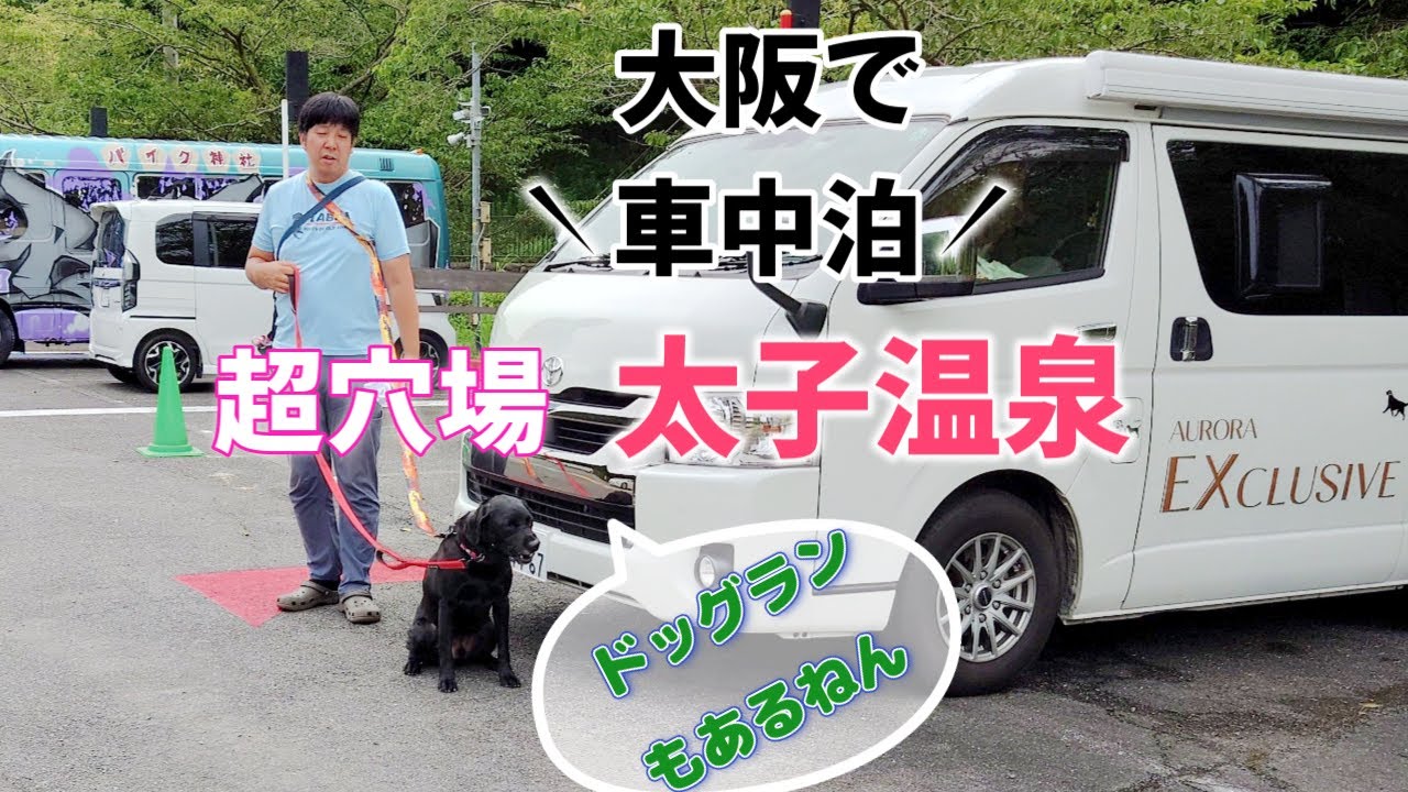 【太子温泉】大阪の温泉で車中泊⁉穴場の車中泊スポット見つけました‼