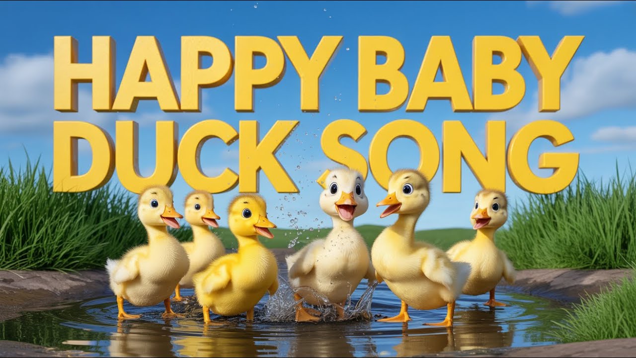 Little Ducks Swimming Song | Fun Kids English Song for Babies and Preschoolers Learning Together