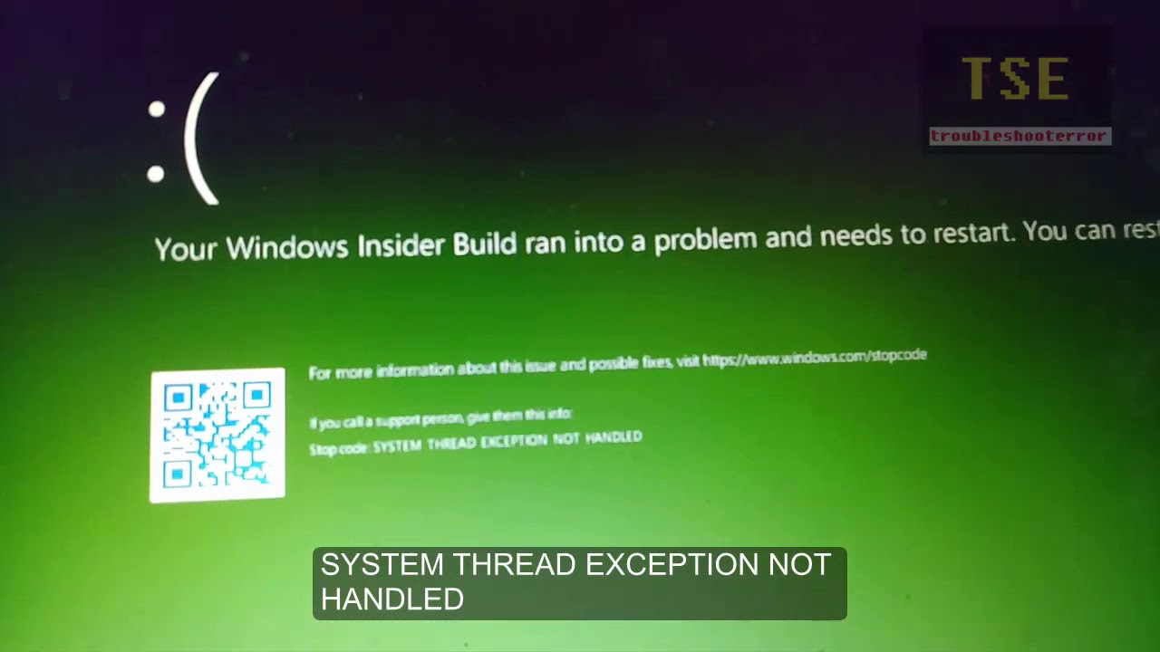 System failed exception. Stop code System thread. System service exception Windows 10 BSOD. Зелёный экран виндовс 10. System service exception Windows 10 причина.