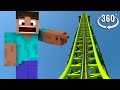 🔴Minecraft 360° VR Extreme Roller Coaster Ride