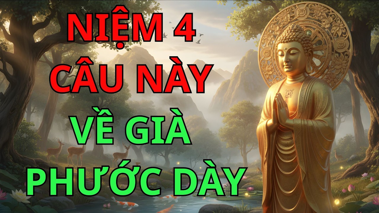 Lời Phật Dạy: Niệm 4 Câu Này Giúp Tiêu Trừ Bệnh Khổ, Về Già Phước Báo Sâu Dày