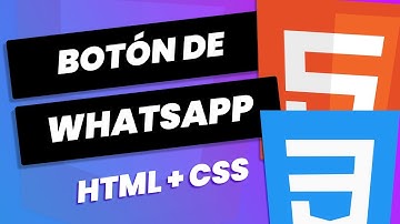 Cómo poner el BOTÓN de WHATSAPP en mi página web | HTML CSS