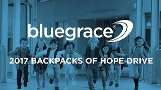 2017 Back Packs Of Hope Drive - BlueGrace Logistics