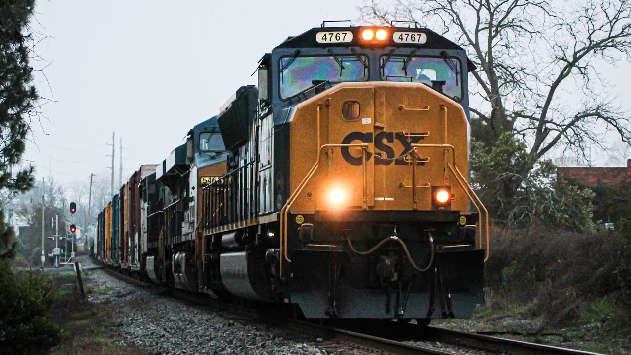 BIG MAC LEADER on CSX X605 Just Before Dawn in Fitzgerald, GA! | 3/3 ...