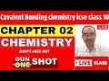 ICSE CLASS 10 CHEMISTRY LIVE CLASS | COVALENT BONDING| SUBJECT CHEMISTRY | SCHEDULED | ONE SHOT |