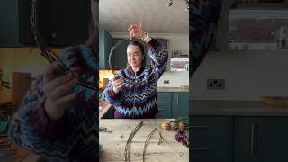 🎄Vlogmas: day two✨ here’s how I made my foraged wreath! #christmas #christmaswreath #forage