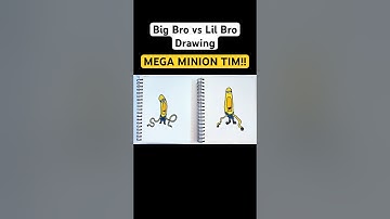 Drawing MEGA MINION TIM from DESPICABLE ME 4!! 😳 #despicableme4 #minions #kidsdrawing
