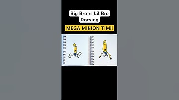 Drawing MEGA MINION TIM from DESPICABLE ME 4!! 😳 #despicableme4 #minions #kidsdrawing