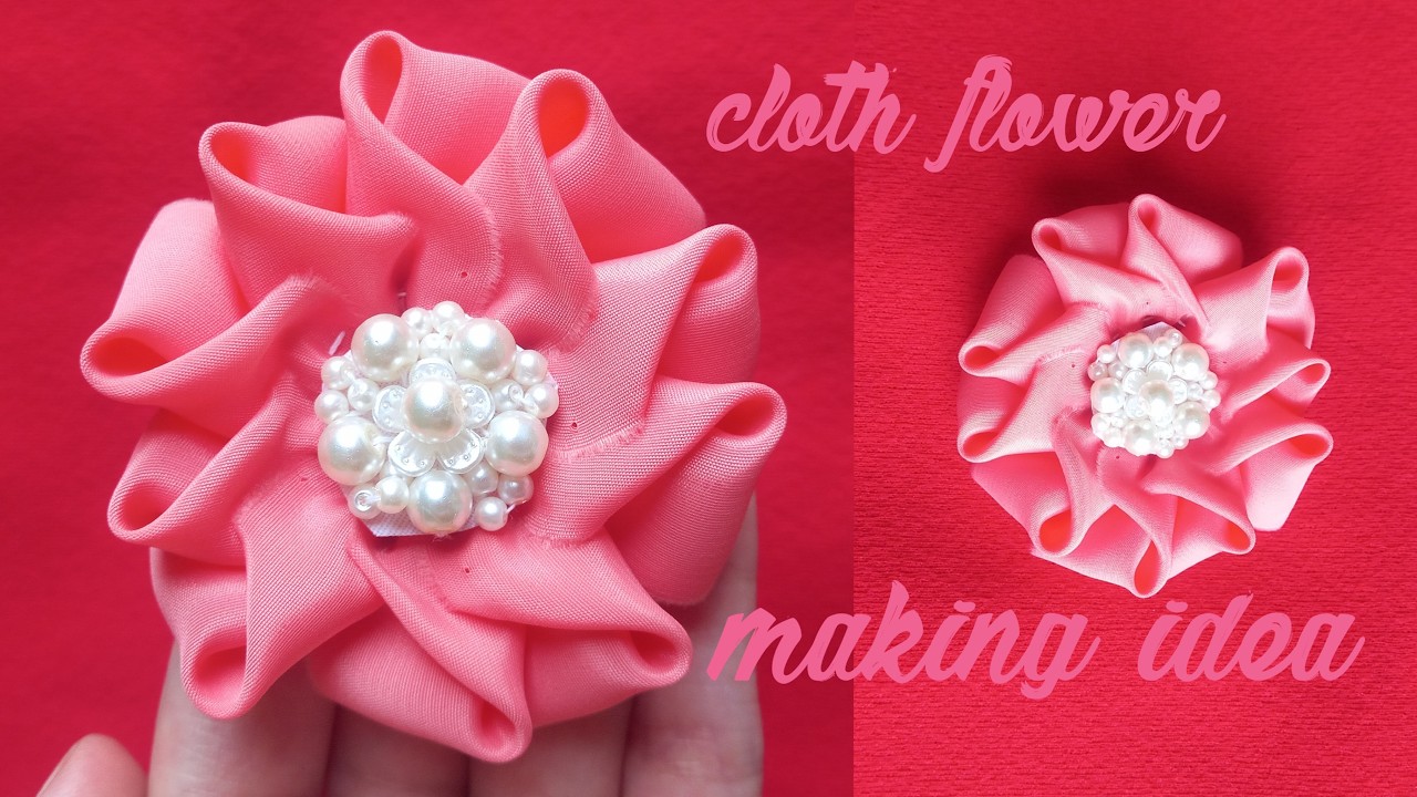 DIY how to make an adorable Cloth flower amazing fabric flower ideas