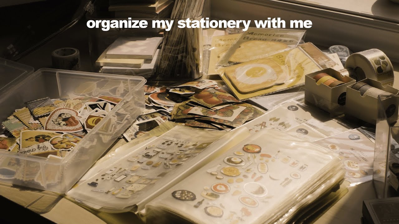 organize my stationery with me + stationery haul!