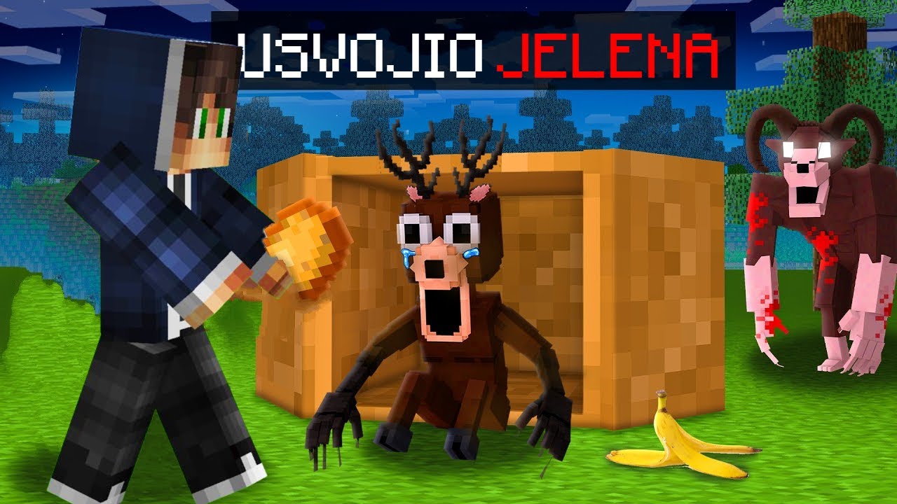 Usvajanje Jelena Iz 99 Noći Šume u Minecraftu..