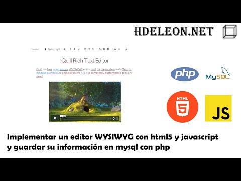 Video: ¿Cómo agrego el editor Wysiwyg a mi sitio web?