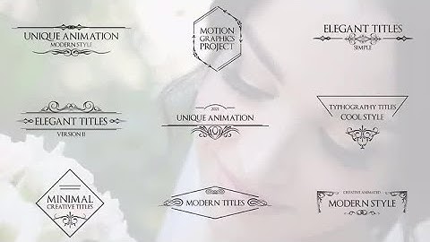 Elegant Titles V2 DaVinci Resolve Templates