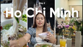Exploring Ho Chi Minh District 3 | pho, street, pink church, and cafe  🇻🇳