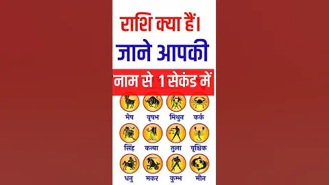 नाम से राशि का पता l Name Se Kese Jane Rashi |  rashifal name a to z | M नाम की राशि #shorts