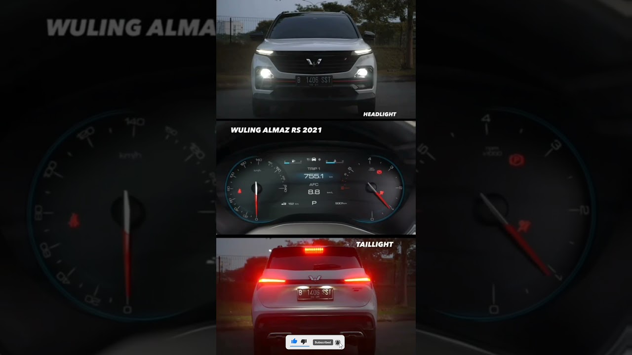 Headlight and Taillight Wuling Almaz RS 