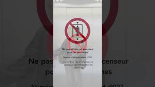 Ne Pas Utiliser Cet Ascenseur Pour Les Personnes P027
