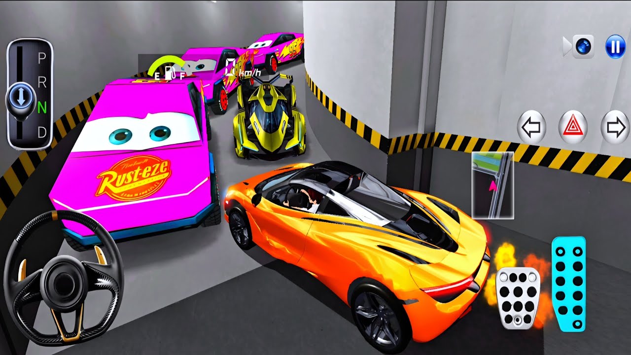 New McLaren 720S car Stuck in Parking Garage - 3D Driving Class - Car Game - 3D Driving Class 2026