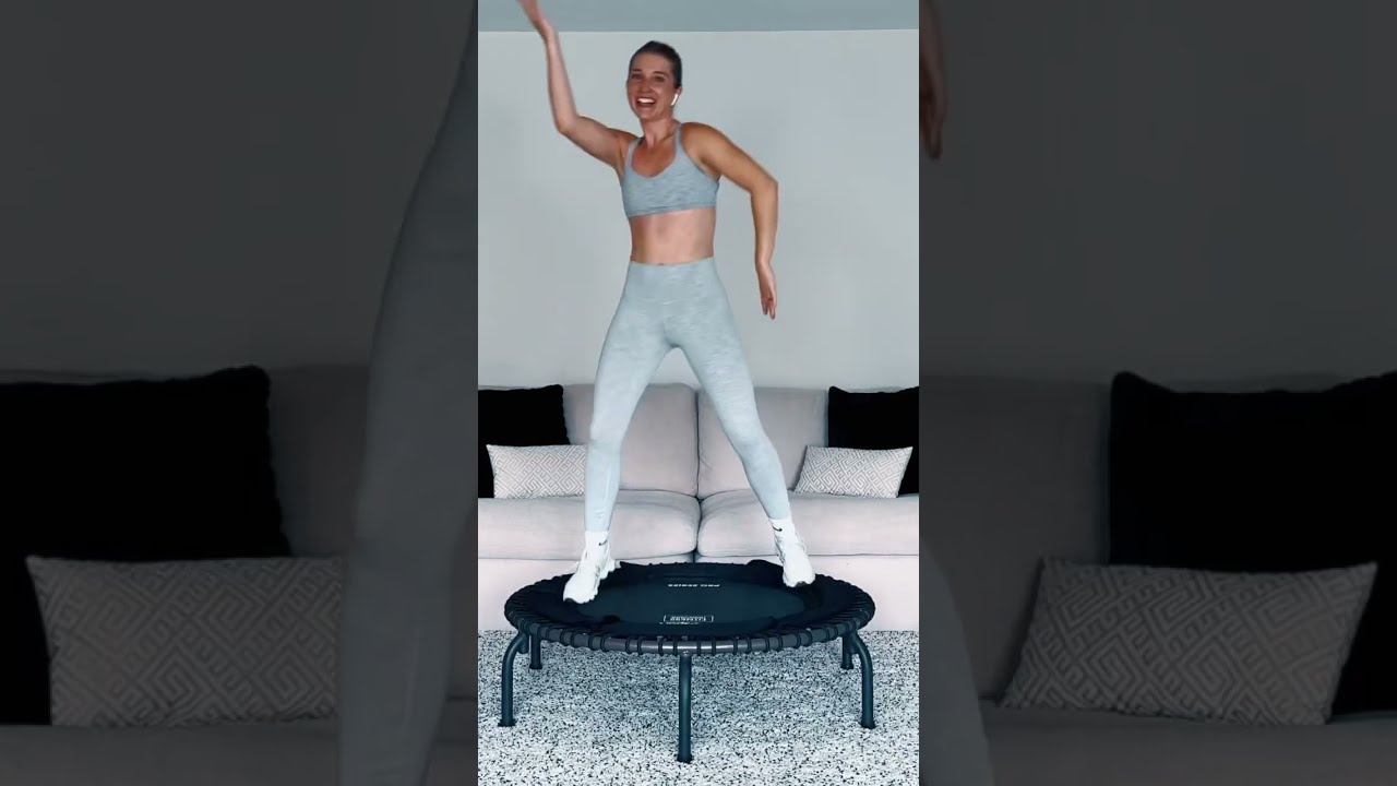 Boost that mood with this 1 minute mini trampoline dance party workout danceworkout